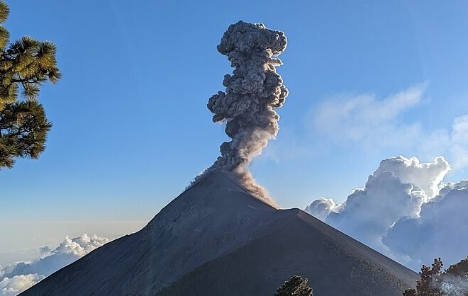 They Climbed a Restricted Volcano That Erupts Twice an Hour It Erupted